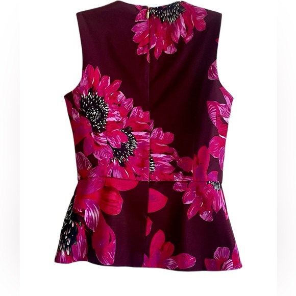 Trina Turk Floral Print Sleeveless Top - Picture 4 of 6